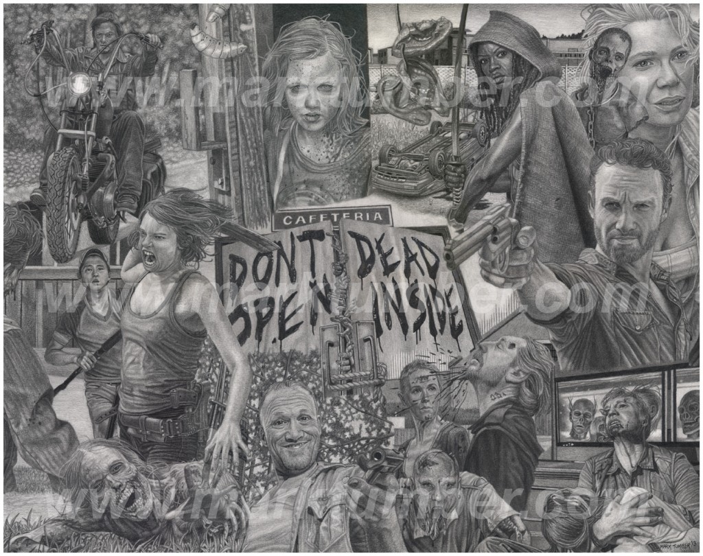 The Walking Dead print by Mark Tumber