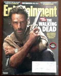 Andrew Lincoln as Rick Grimes on the cover of Entertainment Weekly
